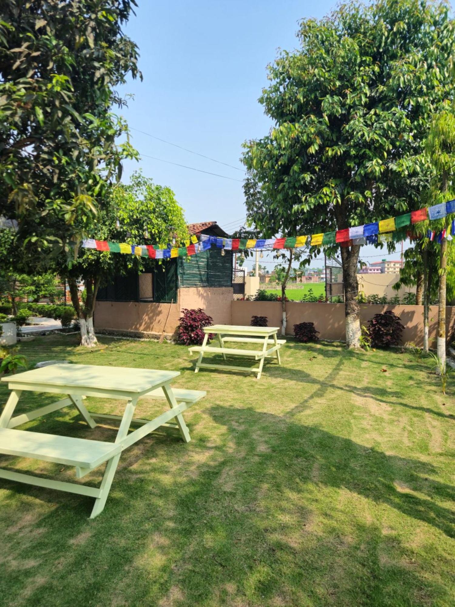 Hotel Tree Tops- A Serene Friendly Hotel In Sauraha Chitwan Exteriör bild